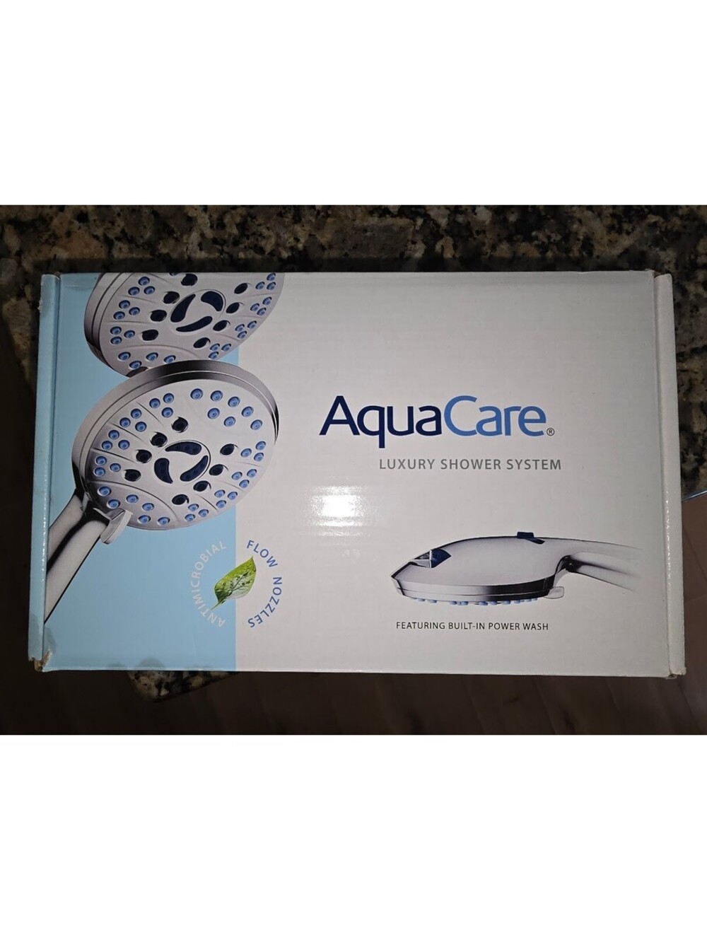 AquaCare Luxury Handheld Shower Head 8-Mode Power Wash